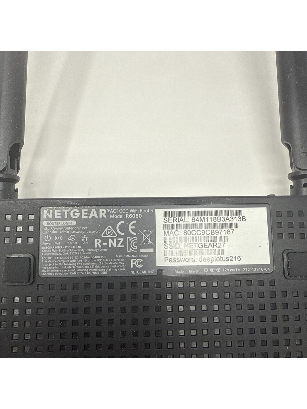 NETGEAR R6080 Ac1200 Dual Band WiFi Router - Picture 5 of 6